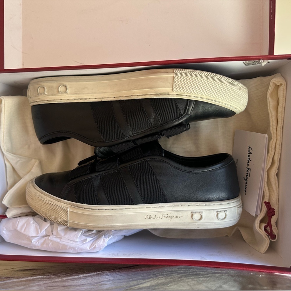 Salvatore Ferragamo Nataly sneakers 8C nero calf - Picture 7 of 7